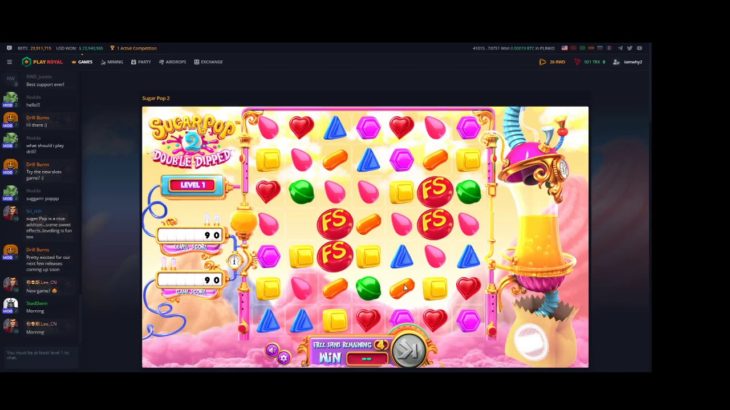 【オンラインカジノ】Play Royal スロットゲーム Sugar Pop 2