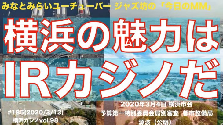 IRカジノ 横浜の魅力はIRカジノだ、2020年3月4日 予算市会 予算第一特別委員会局別審査、源波正保、公明