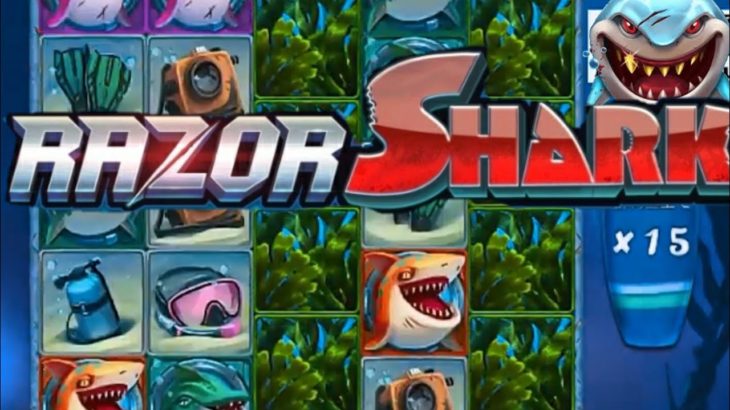 ×400 BIG WIN【Razor Shark フリースピン】オンラインカジノ  サメ②