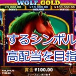 【オンラインカジノ】人気スロットウルフゴールド実践！目指せ高配当！【WOLF GOLD】