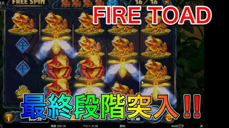 【カジノ】FIRE TOAD 【ワンダーカジノ】