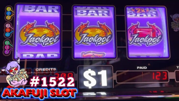 After Las Vegas Blazin’ Gems Slot Machine 3 Reel 9 Lines YAAMAVA CASINO 赤富士スロット ラスベガスの帰り ローカル カジノへ